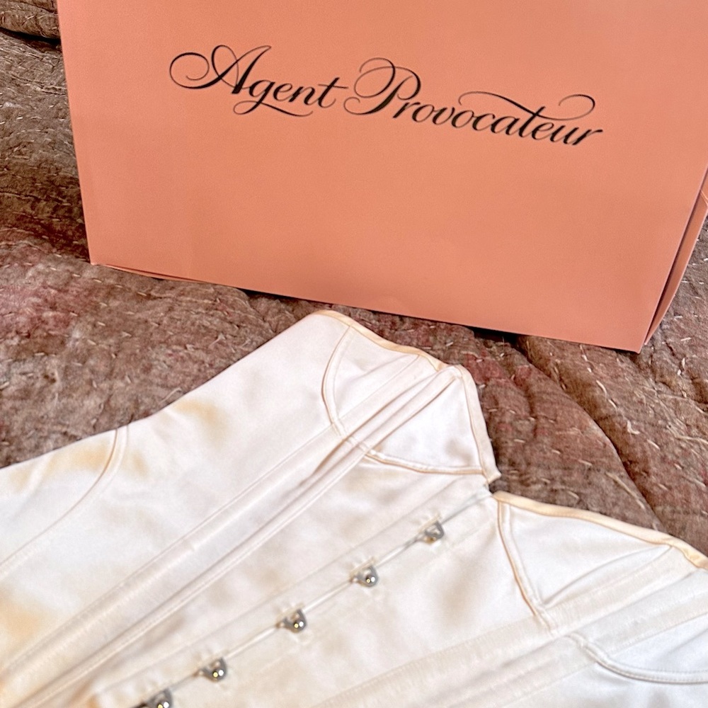 Agent Provocateur Classic Corset Ivory Size 4